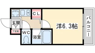 エスリード梅田新道第2【5階】の間取り