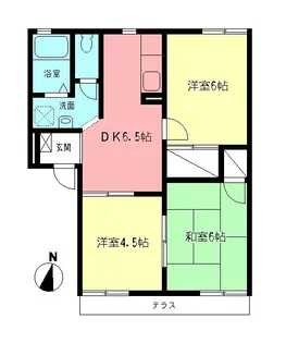 センチュリーカーサ中島【1階】の間取り