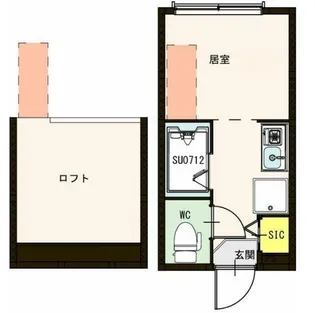 ハーモニーテラス荒川【2階】の間取り