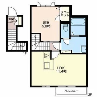 和【2階】の間取り