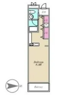 神奈川県川崎市高津区新作6【マンション】の間取り