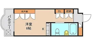 ハートハウス原木中山【4階】の間取り