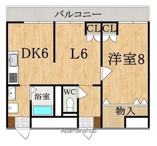 ランドヒルPartIII【1階】の間取り