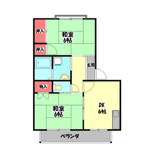 タウンコート守口A棟【1階】の間取り