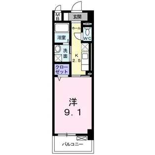 ヴィダ・アルボレス【3階】の間取り