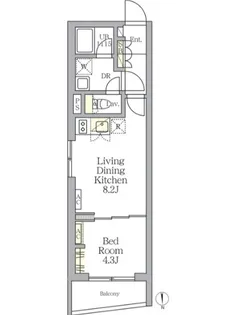 TKS中野新橋【2階】の間取り