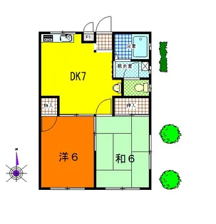 ロイヤルハイツII【2階】の間取り