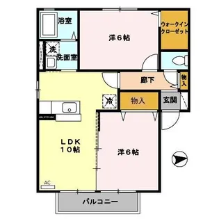 モアリエII号館【2階】の間取り