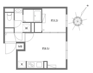 エルファーロ目黒I【2階】の間取り