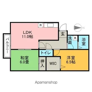 グレースコート国分I【3階】の間取り