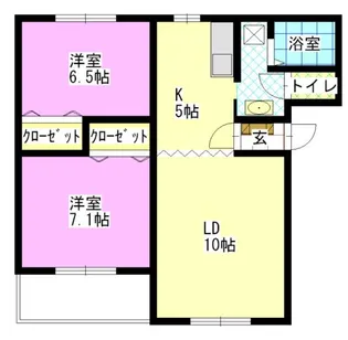 メゾンクレール【2階】の間取り