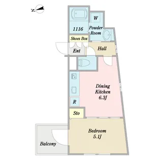 NEXTAGE SHIGARAKI【2階】の間取り