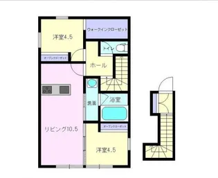 ドルチェ・ヴィータ大町I【2階】の間取り