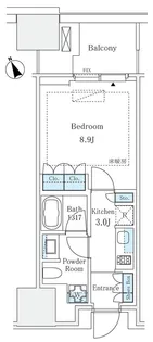 麻布台ヒルズレジデンスB【11階】の間取り