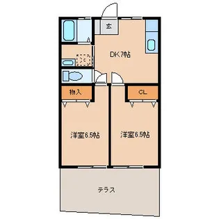 サングレイス小池原【1階】の間取り