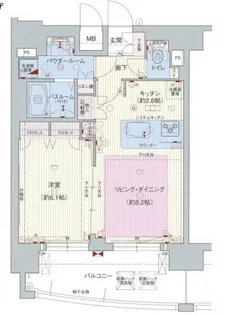 プレサンス鶴舞公園WEST【12階】の間取り