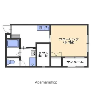 マリブクィーン【1階】の間取り