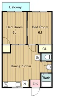 ベルメゾン多摩【1階】の間取り