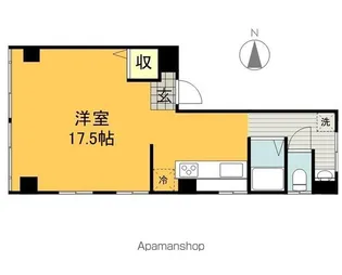愛林ビル【4階】の間取り
