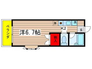 ハイスト-ンハイツ【1階】の間取り