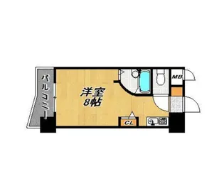 ルネスロワール天神サウス【3階】の間取り