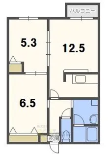 シティレジデンス豊平【4階】の間取り