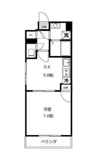 スカール千葉みなと【7階】の間取り