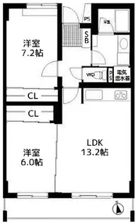 トレステージ富ヶ谷【2階】の間取り