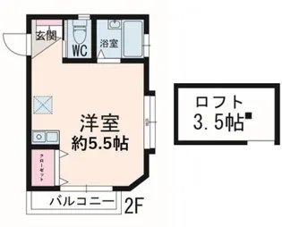 GOHN HOUSE【2階】の間取り