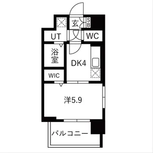 レジュールアッシュ緑橋駅前【2階】の間取り