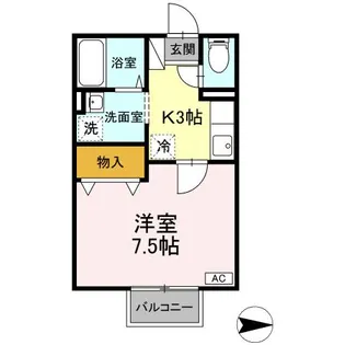 ブルーム勝平台202【2階】の間取り