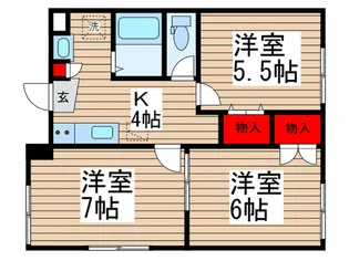 MORAN KITANARA【1階】の間取り