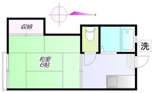 パインハイツII【2階】の間取り