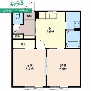 メゾンカンパーニュ【1階】の間取り