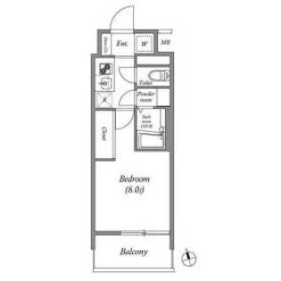 エスタート品川南大井【2階】の間取り
