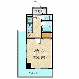 パレステュディオ飯田橋【9階】の間取り