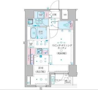 GENOVIA椎名町【1階】の間取り