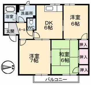 レクサス海田【2階】の間取り