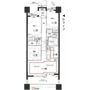 レジディア泉【3階】の間取り