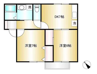 セジュール青山A棟【2階】の間取り