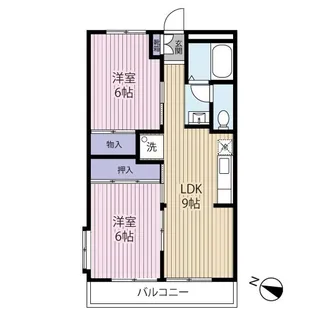 パレドール小形【3階】の間取り