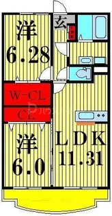 フォレストコート・アゼリア【2階】の間取り