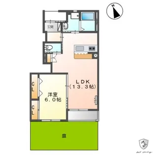 パルル【1階】の間取り