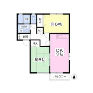 グリーンライフ【2階】の間取り