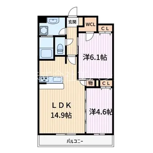 Calm Residence Prologue【1階】の間取り