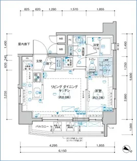 リヴァプール東池袋【8階】の間取り