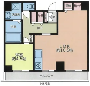 ル・グラン元町【6階】の間取り
