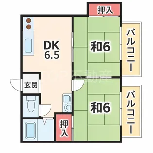 徳山ハイツ【1階】の間取り