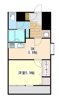 ライオンズマンション西千石【7階】の間取り