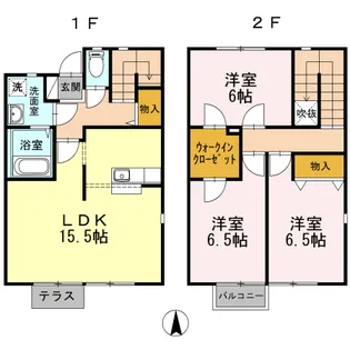 モンテ・ローザDの間取り
